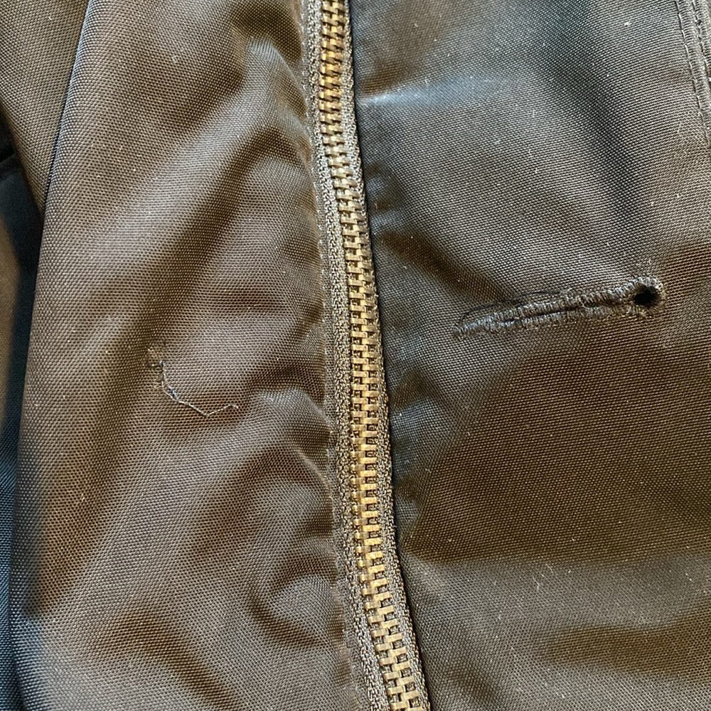 Old Navy Black Faux Fur Parka: Size Medium - Picture 10 of 13